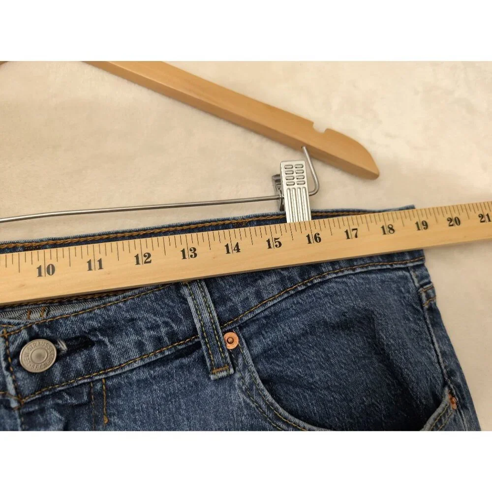 Levis 505 Jeans Mens 38 x 32 Measure 38 x‎ 28.5 Blue Straight Leg Regular Fit